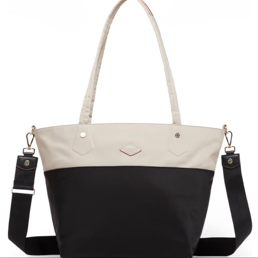 MZ Wallace Soho Tote Dune/Black gold hardware